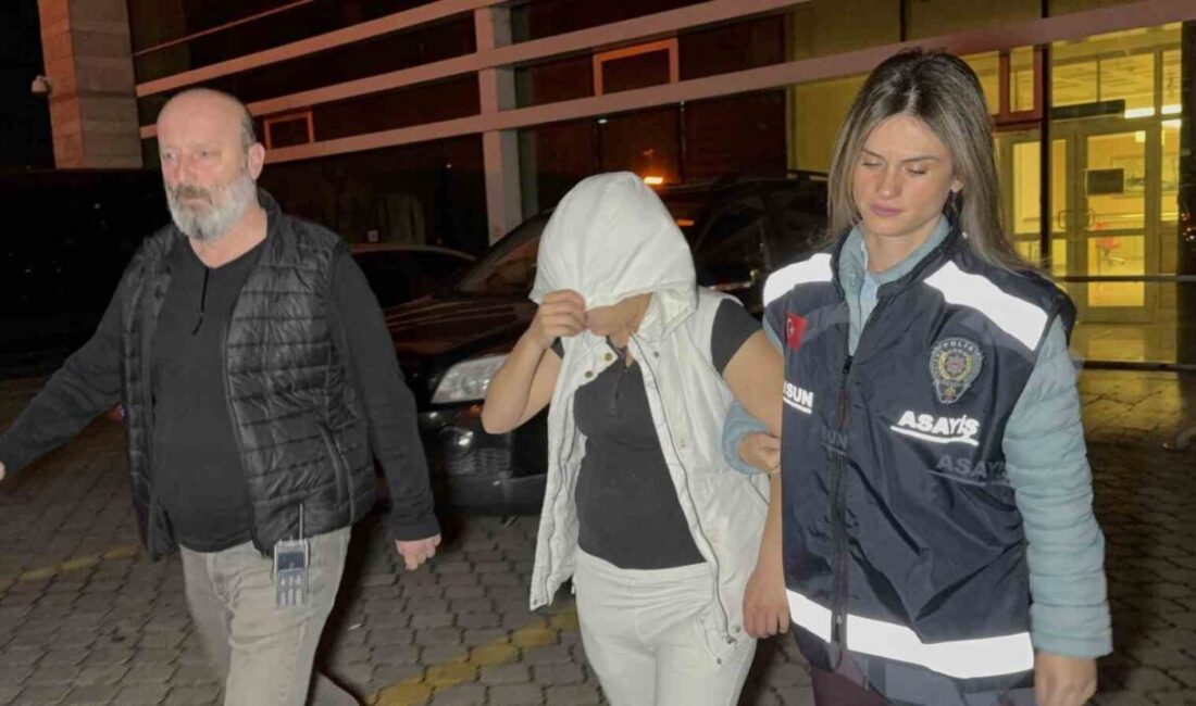 Samsun’da kilitli olmayan bir evin dış kapısını açarak içeri giren