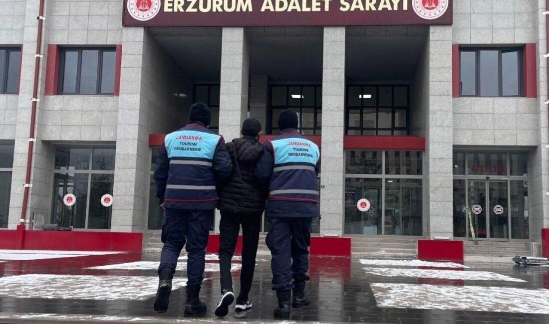 Erzurum’da 17 yıl 8 aylık kesinleşmiş hapis cezası bulunan bir