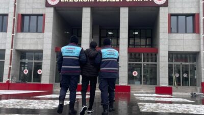 Erzurum’da 17 yıl 8 aylık kesinleşmiş hapis cezası bulunan bir