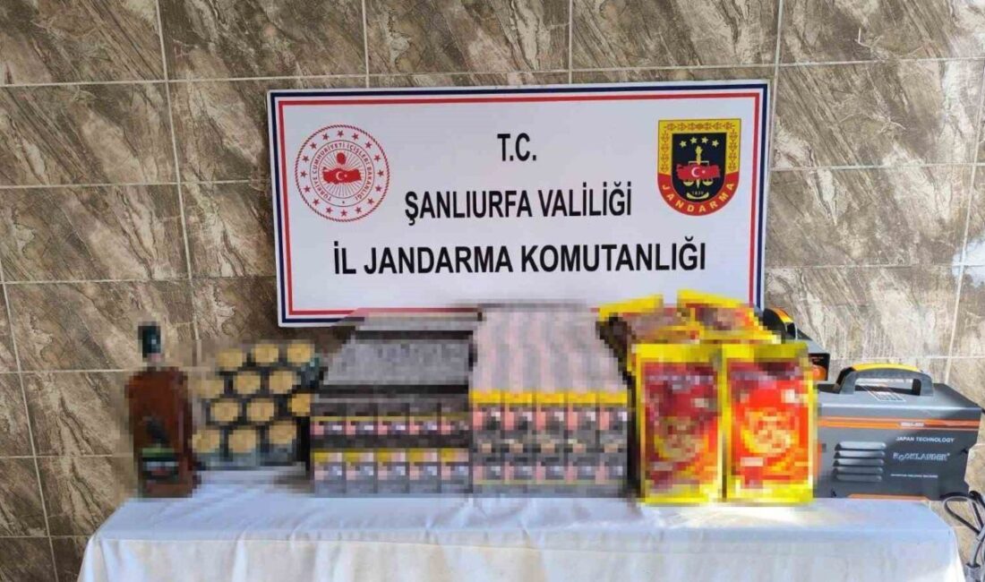 Şanlıurfa’nın Haliliye ve Viranşehir ilçelerinde jandarma ekiplerinin gerçekleştirdiği operasyonlarda kaçakçılıkla