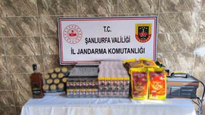 Şanlıurfa’nın Haliliye ve Viranşehir ilçelerinde jandarma ekiplerinin gerçekleştirdiği operasyonlarda kaçakçılıkla