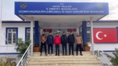 Hatay’da polis ekipleri tarafından düzenlenen operasyonda 6 göçmen yakalandı ve