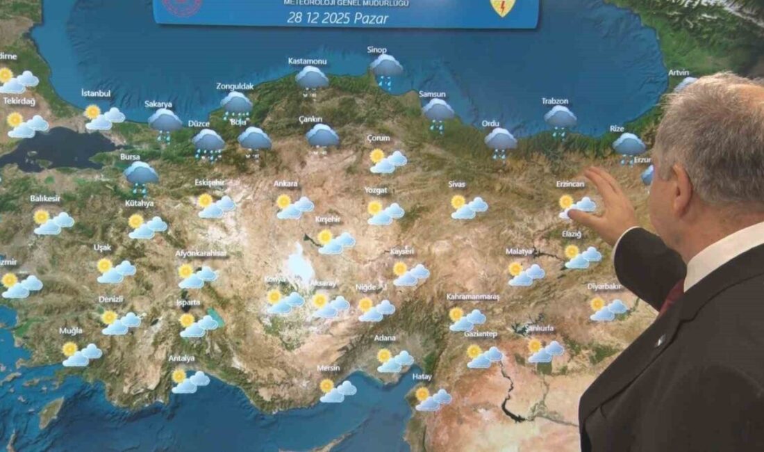 Meteoroloji Genel Müdürlüğü hava tahmin uzmanı Abdullah Macit, ülke genelinde