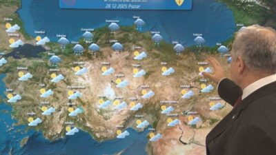 Meteoroloji Genel Müdürlüğü hava tahmin uzmanı Abdullah Macit, ülke genelinde