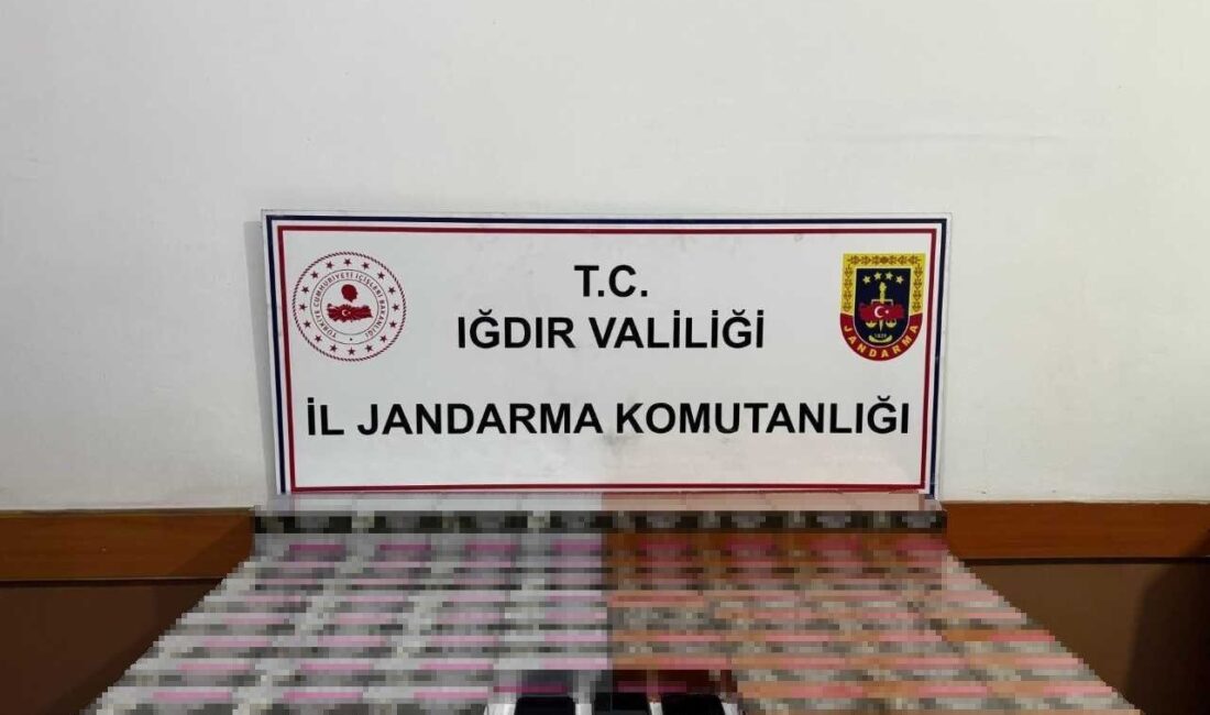 Iğdır ilinde jandarma ekipleri tarafından gerçekleştirilen operasyonda elektronik sigara kaçakçılığı