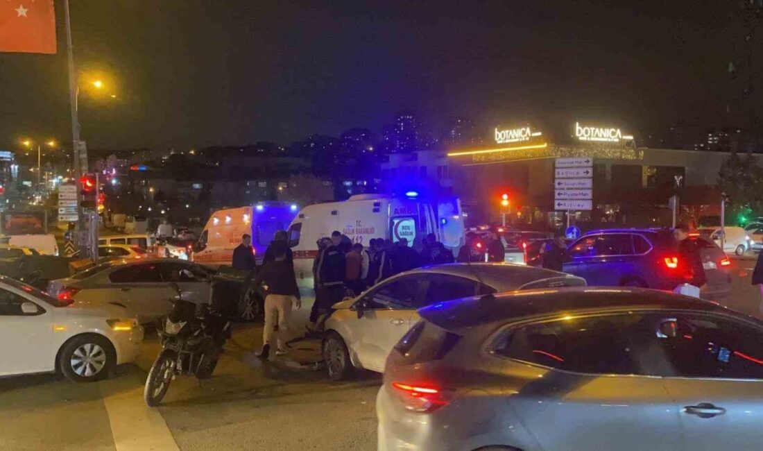Ankara’nın Etimesgut ilçesinde meydana gelen bir trafik kazasında, kırmızı ışık