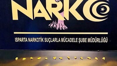 Isparta’da polis ekipleri tarafından gerçekleştirilen operasyonda, 52 parça halinde 119