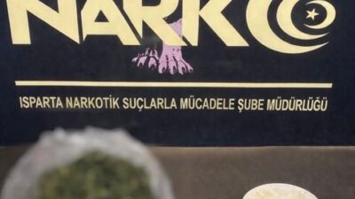 Isparta’nın Şarkikaraağaç ilçesinde gerçekleştirilen narkotik operasyonda esrar maddesi ve hassas