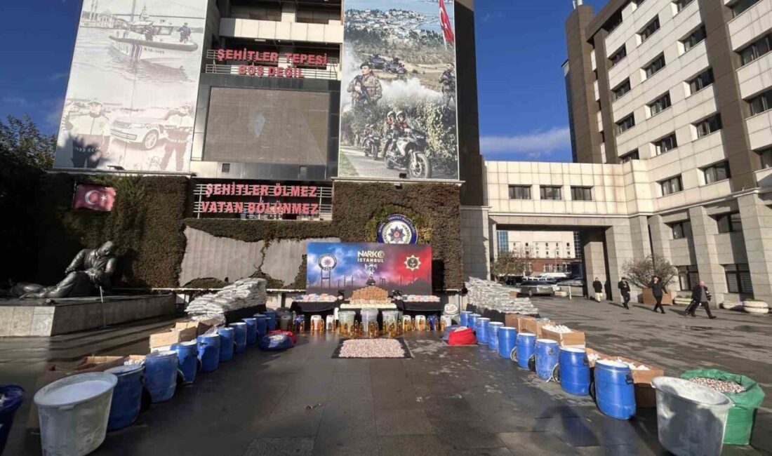 İstanbul Emniyet Müdürlüğü, Fatih’te gerçekleştirilen bir operasyon sonucunda ele geçirilen