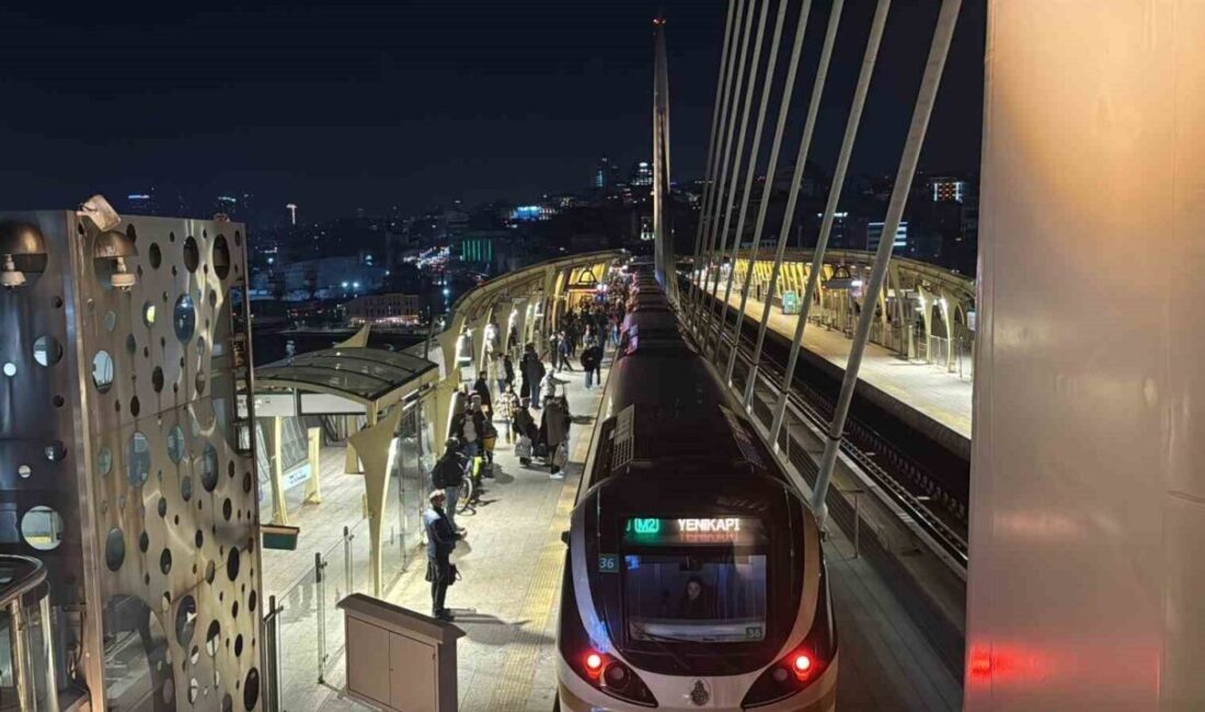 İstanbul’da M2 Yenikapı-Hacıosman Metro Hattı’nda Haliç istasyonunda meydana gelen teknik