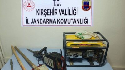 Kırşehir’de gerçekleştirilen operasyonda, tarihi ve kültürel varlıkların korunması amacıyla izinsiz