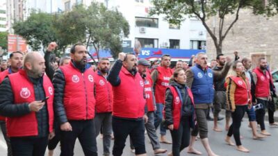 İzmir Büyükşehir Belediyesi’ne bağlı şirketlerde çalışan işçiler, uzun zamandır alamadıkları