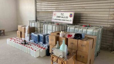 İzmir’de gerçekleştirilen bir operasyonda, gelecek yılbaşı dönemi için piyasaya sürülmek