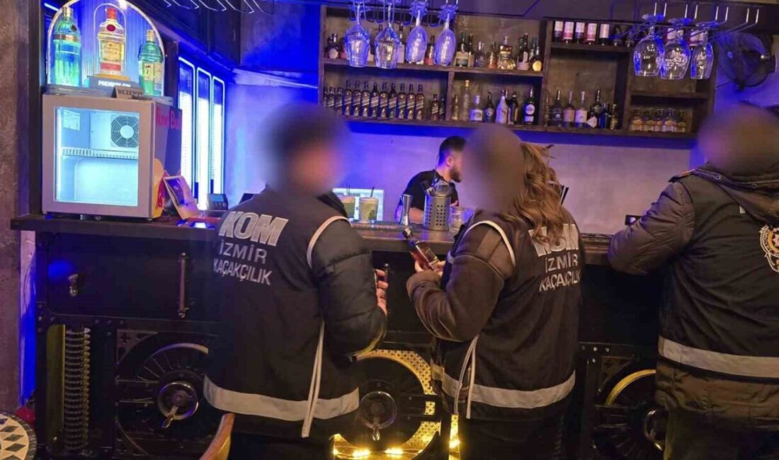 İzmir’de polis tarafından yapılan operasyonlarda sahte içki üretimi ve ticaretinin