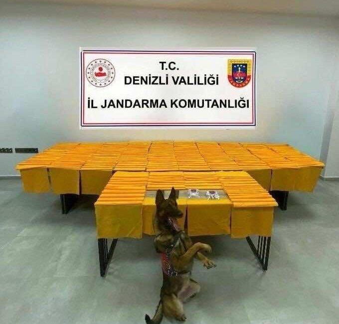 Denizli’de jandarma narkotik timlerinin başarılı operasyonunda, 115 kilogram bonzaiden elde
