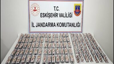 Eskişehir’de, Jandarma ekipleri tarafından gerçekleştirilen operasyonda bir şahsın tarlasında bulunan