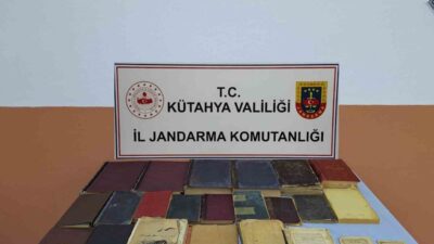 Kütahya İl Jandarma Komutanlığı ekipleri tarafından tarihi eser kaçakçılığına karşı