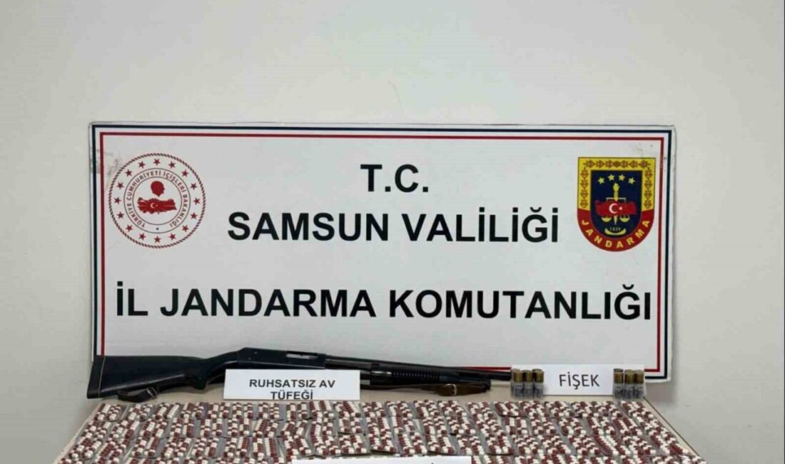 Samsun’un Kavak ilçesindeki jandarma ekipleri, uyuşturucu ve uyarıcı madde ticaretine