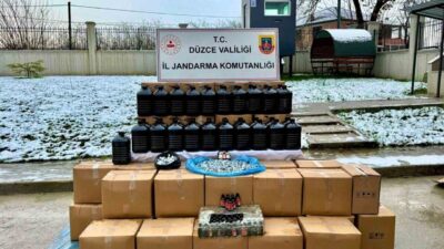 Düzce İl Jandarma Komutanlığı KOM Şubesi ekipleri, yeni yıl öncesi