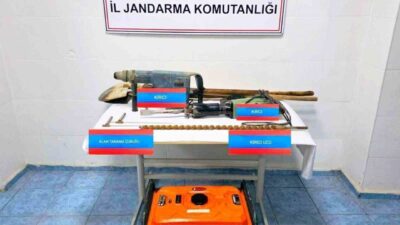 Yerköy ilçesinde kaçak kazı yapan beş kişi, jandarma ekipleri tarafından