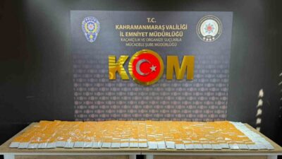 Kahramanmaraş’ta Kaçakçılık ve Organize Suçlarla Mücadele (KOM) Şube Müdürlüğü ekipleri