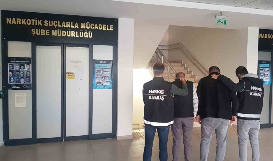Kahramanmaraş’ta gerçekleştirilen bir uyuşturucu operasyonunda 3 şüpheli tutuklandı. Kahramanmaraş İl