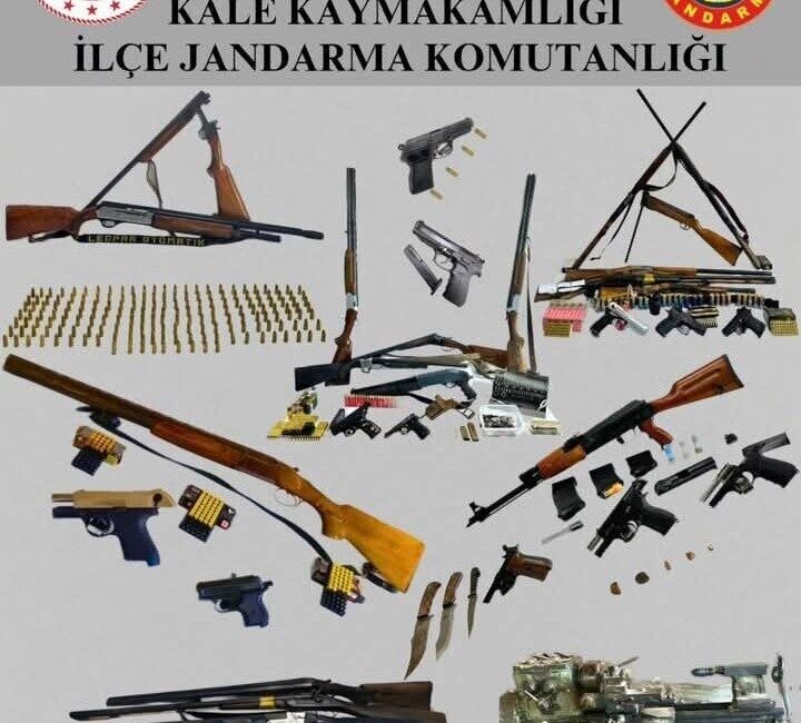 Denizli’nin Kale ilçesinde yapılan geniş kapsamlı operasyonlar sonucunda büyük miktarda