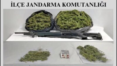 Denizli’nin Kale ilçesinde jandarma tarafından gerçekleştirilen operasyonda çok sayıda uyuşturucu