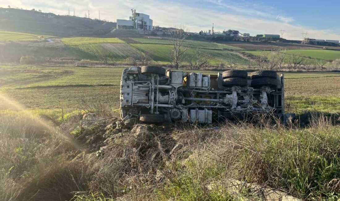 Çorlu ilçesinde, Hatip Mahallesi’nde meydana gelen bir kaza sonucu kum