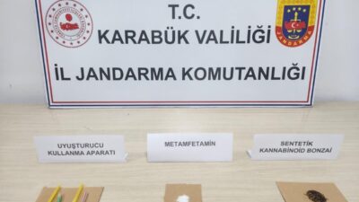 Karabük’te Jandarma ekipleri tarafından yapılan operasyonlarda sentetik ecza hap ve