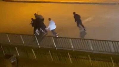 Karabük’te bir genç, gece saatlerinde 100. Yıl Mahallesi’nde 4 kişi