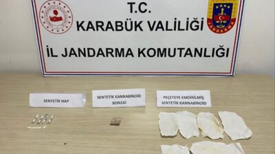 Karabük’te gerçekleştirilen operasyonlarda uyuşturucu ticareti yaptıkları şüphesiyle 2 kişi jandarma