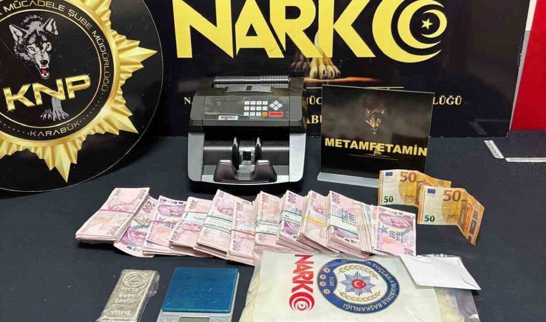 Karabük’te gerçekleştirilen operasyonda 497 gram metamfetamin ve önemli miktarda para