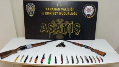 Karaman şehir merkezinde polis tarafından yürütülen asayiş uygulamaları kesintisiz bir