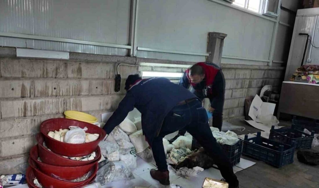 Karaman ilinde bir evin bodrumunda gıda güvenliğini tehlikeye atan 2
