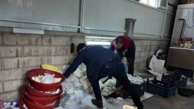 Karaman ilinde bir evin bodrumunda gıda güvenliğini tehlikeye atan 2