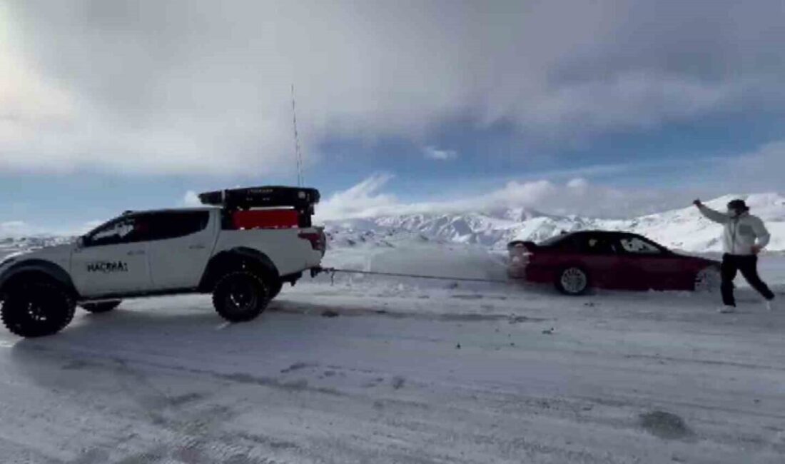 Erzurum’un yüksek kesimlerinde meydana gelen şiddetli soğuk hava ve kar