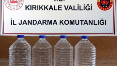 Kırıkkale’de jandarma ekipleri tarafından gerçekleştirilen operasyonda, kargo paketinde 20 litre
