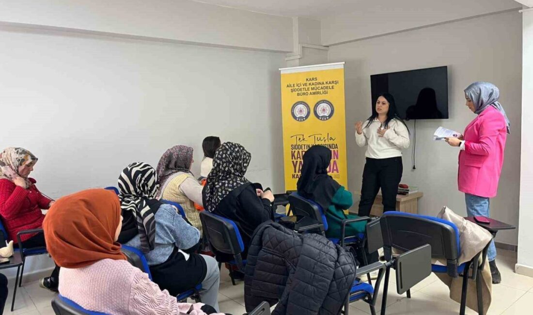 Kars’ta kadınlara yönelik bilgilendirme çalışmaları kapsamında Kadın Destek Uygulaması (KADES)