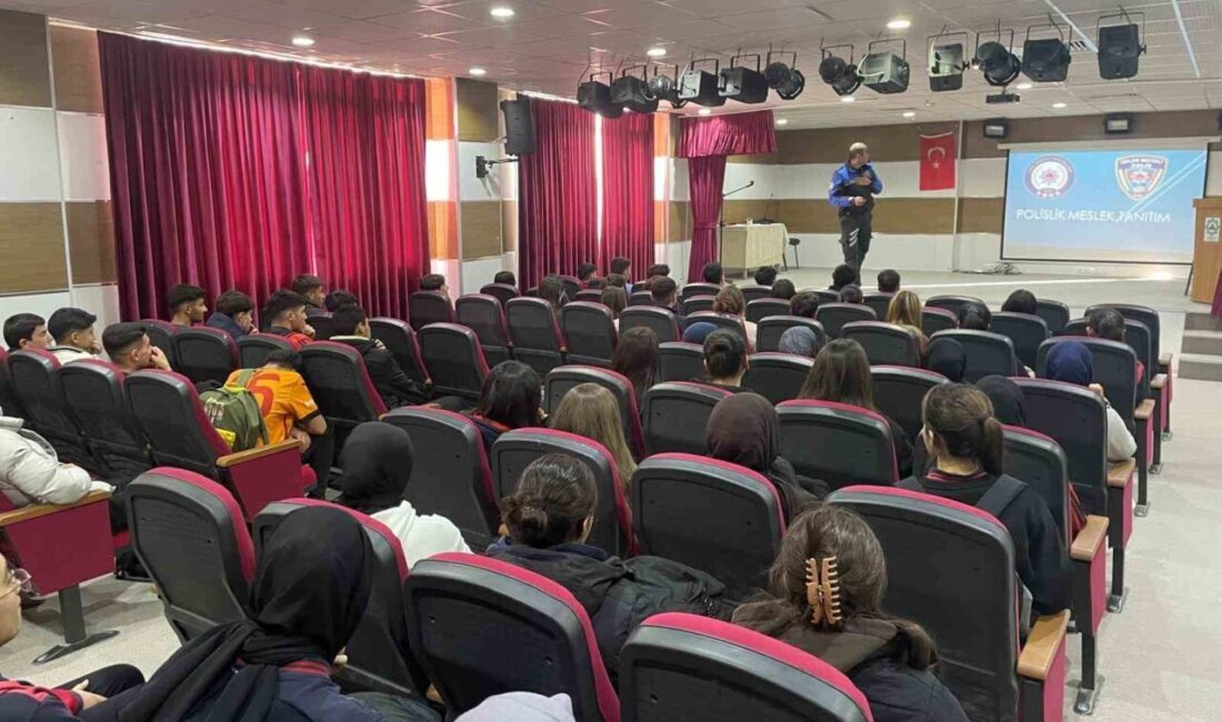 Kars ilinde, öğrencilere polislik mesleğini tanıtmak amacıyla bilgilendirme etkinliği düzenlendi.