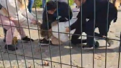 Kartal Anadolu Adalet Sarayı’nın önünde, iki aile arasında henüz belirlenemeyen