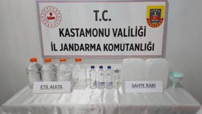 Kastamonu’da, jandarma ekipleri yılbaşı öncesi gerçekleştirdikleri operasyonda 30 litre etil