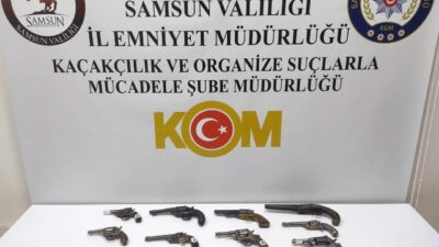 Samsun’da Kaçakçılık ve Organize Suçlarla Mücadele Şube Müdürlüğü ekipleri tarafından