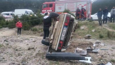 Balıkesir’in Havran ilçesinde meydana gelen trafik kazasında, Edremit Yenice Karayolunda