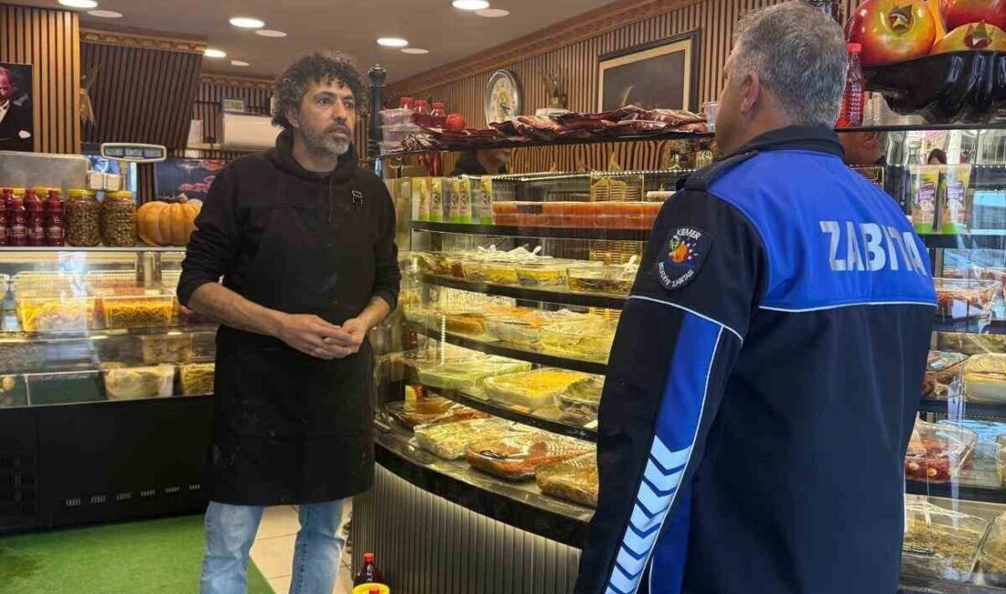 Kemer Belediyesi Zabıta Müdürlüğü ekipleri, ilçe genelinde faaliyet gösteren kasap,