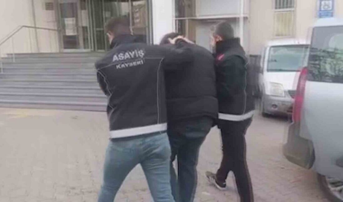 Kayseri’de polis ekipleri tarafından gerçekleştirilen operasyonda, 11 yıl 6 ay
