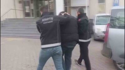 Kayseri’de polis ekipleri tarafından gerçekleştirilen operasyonda, 11 yıl 6 ay