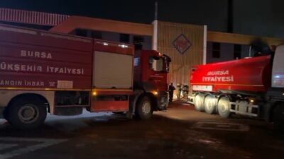 Bursa’nın Kestel ilçesinde bulunan bir tekstil fabrikasında meydana gelen yangın,