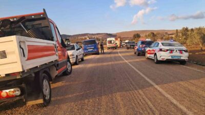Kilis’in Polateli ilçesine bağlı Ürünlü köyünde meydana gelen trafik kazasında,