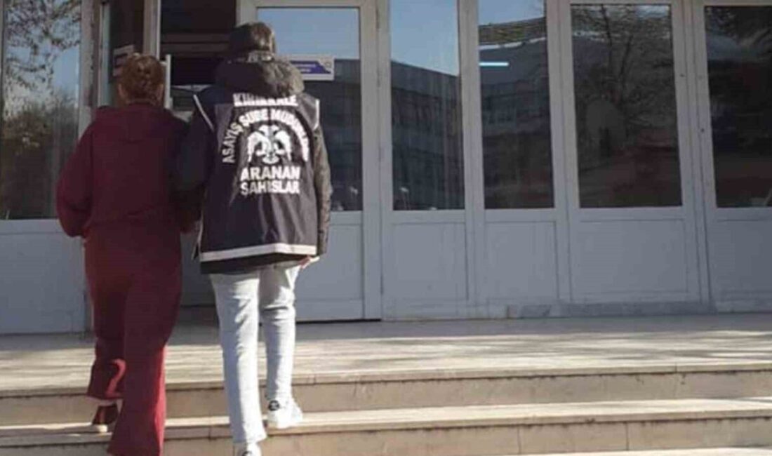 Kırıkkale’de polis ekipleri tarafından yakalanan firari bir kadın, hakkında 18